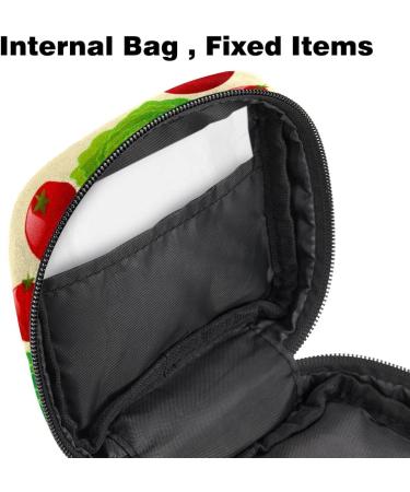 Shop Stylish Menstrual Bag with Zipper for Women & Girls - Fruit & Vegetable Design - International Shipping Available - Buy Online on GoSupps.com