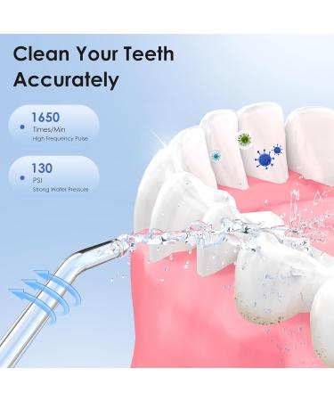 Portable Travel Water Flosser Cordless Dental Flosser with IPX7 Waterproof 5 Jet Tips & 3 Modes for Healthy Teeth Everywhere - Buy Online on GoSupps.com