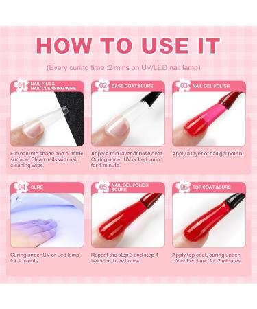 PEACECOLOR Gel Nail Polish Set with Lamp and Electric Nail File 35 Colours Gel Polish Set with Glossy & Glitter and Matte Top Coat Base Coat Starter Gel Nail Kits Manicure Tools Gift for Women A3 - Buy Online on GoSupps.com