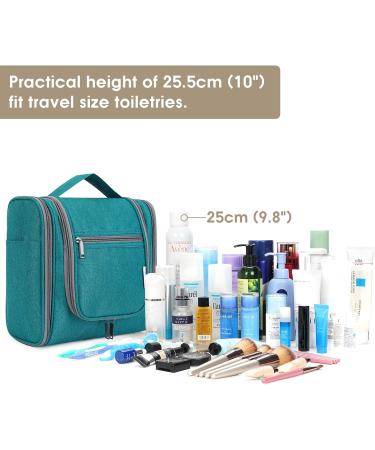 Large Teal Travel Hanging Toiletry Organizer for Women, Girls, Kids - Makeup & Cosmetic Bag - Buy Online on GoSupps.com