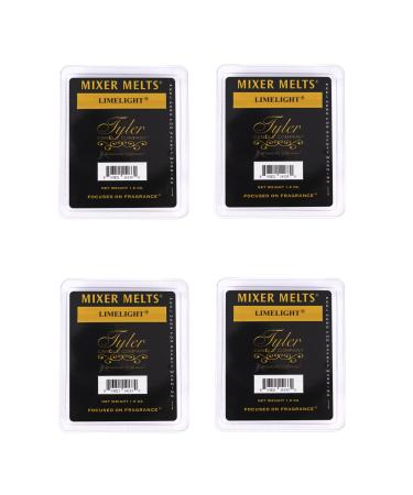 Tyler Candle Company Limelight 1.9 Ounce Scented Mixer Wax Melt Cubes for Tart Burner Pack of 4