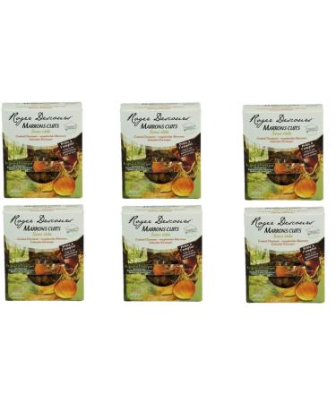 Pack of 6 cooked chestnuts - sweet chestnuts 6 x 200 grams peeled