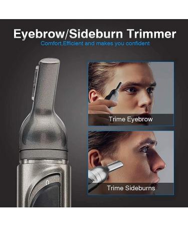 OBJECTIVE Ear and Nose Hair Trimmer Clipper Professional Painless Eyebrow Facial Hair Trimmer for Men Women IPX7 Blades for Easy Cleaning Nose Hair Trimmer - Buy Online on GoSupps.com