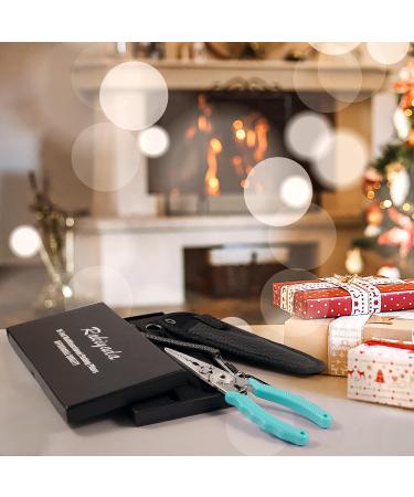 Rakiyada 7.5 Inch Fishing Pliers - Multi-Functional Saltwater Gear for Split Ring Plier, Line Cutter, and Hook Remover - Ideal for Ice Fishing and Fly Fishing - Great Fishing Gift for Men - Buy Online on GoSupps.com