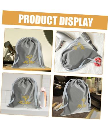 PAMINGONO 2pcs Fabric Hair Dryer Drawstring Bags Grey Hair Dryer Bags Drawstring Hair Dryer Bags 25.00X22.00X0.50CM - Buy Online on GoSupps.com