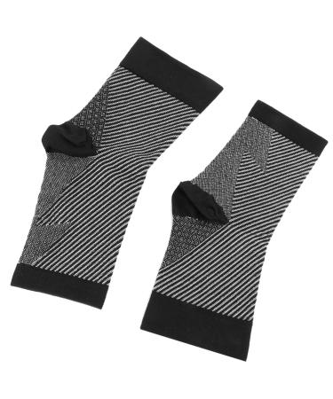 Healeved 1 Pair Ankle Socks Ankle Brace Sleeve Ankle Sleeve Heel Support Socks Ankle Support Sleeve Ankle Wrap Sleeve Fit Ankle Brace Sprained Ankle Brace Bracket Running Fitness L/XL