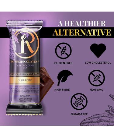 Ross Chocolates Dark Chocolate sweetened with Stevia (pack of 1) - Buy Online on GoSupps.com