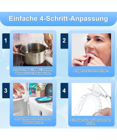 Scettar 8 Pack Bite Guard - 2 Sizes Mouth Guard for Teeth Grinding | Dental Splint & Storage Box | Anti-Teeth Grinding Solution - Buy Online on GoSupps.com