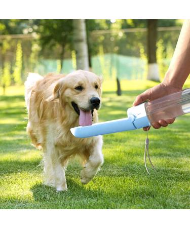 Portable 420ml Dog Water Bottle | Safe Aluminum Pet Drinking Bottle for Dogs & Cats | Ideal for Walking Hiking & Running - Blue - Buy Online on GoSupps.com