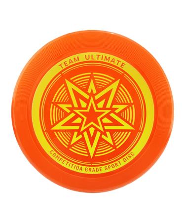 Lzykjgs Eurodisc 175g Ultimate Frisbee Flying Ring Professional throwing pane litter with diameter Rainbow competition -hard throwing pane recreational player and professionals alike (orange)
