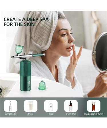 Portable Facial Makeup Airbrush Rechargeable Airbrush with Adjustable Buttons for Facial Skin Care Makeup SPA Model Painting Tattoo - Buy Online on GoSupps.com
