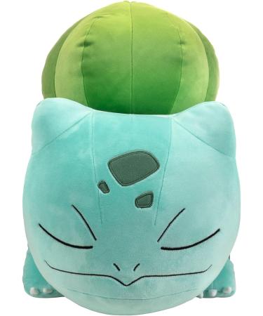 Pok mon 18 Plush Sleeping Bulbasaur - Cuddly Must-Have for Fans | Ideal for Travel, Car Rides, Nap, and Playtime - 45 cm - Buy Online on GoSupps.com