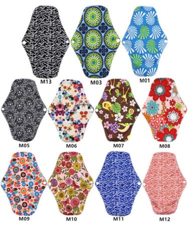 Exceart 8-Pack Reusable Menstrual Pads for Women | Eco-Friendly Bamboo Carbon Sanitary Napkins - Buy Online on GoSupps.com