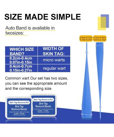 Skin Tag Removal Two-Strip Fast Auto Tag Removal Kit Skin Tag Repair with 40 Elastic Bands for Face Neck - Buy Online on GoSupps.com
