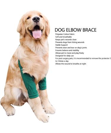 Adjustable Breathable Dog Elbow Brace Effective Recovery Pet Elbow for Small Medium Large Dogs with Leg Wounds (L) - Buy Online on GoSupps.com