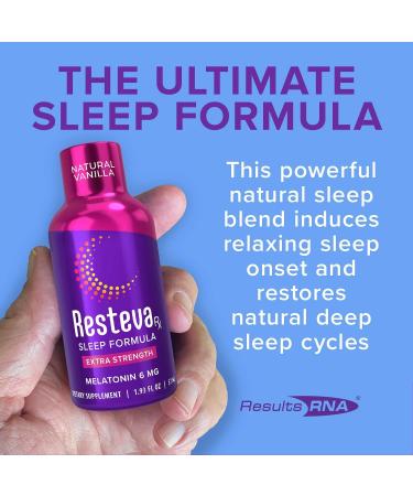 Results RNA Resteva Rx Sleep Aid: Delicious Fast-Acting Liquid Formula. Relaxing Mind & Body Promoting deep Sleep. Wake Refreshed with no Grogginess. Naturally sweetened 12 Pack 0.16 Fl Oz (Pack of 12) - Buy Online on GoSupps.com