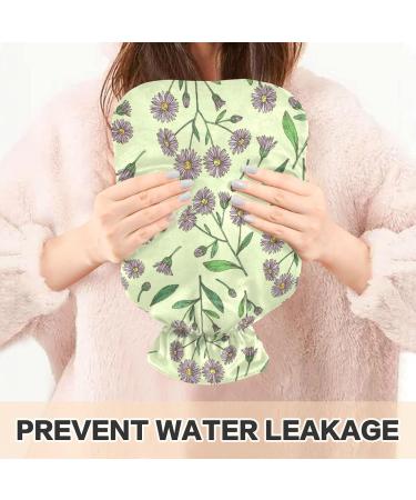 Shop Naanle Wild Chrysanthemum Daisy Heat Bottle 1L Transparent Hot Water Bottle for Warmth Pain Relief and Cold Therapy | Ideal Hand & Foot Warmer - Buy Online on GoSupps.com