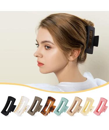 8 Pack Large Hair Claw Clips - Strong Hold Non-slip Hair Clips for Thick/Thin Hair - Fashion Hair Accessories for Women and Girls - Buy Online on GoSupps.com
