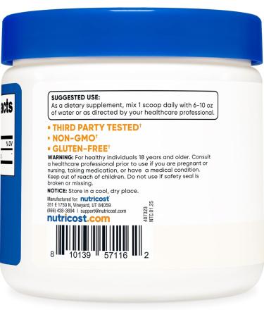 Nutricost Bee Pollen Powder (8 oz) (Unflavored) - 227 Servings Gluten Free Non-GMO Vegetarian Dietary Supplement - Buy Online on GoSupps.com