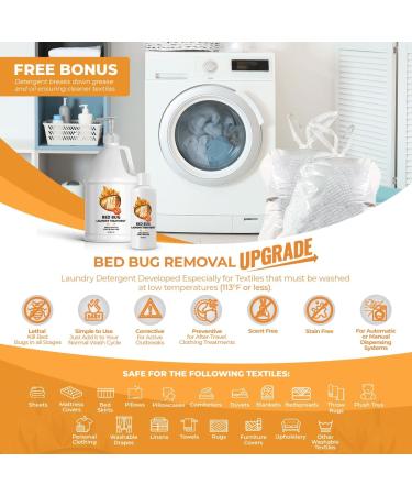 Say Bye Bugs Bed Bug Killer Laundry Detergent (32oz) - Non-Toxic Odorless Safe for Family & Pets Made in USA - Buy Online on GoSupps.com