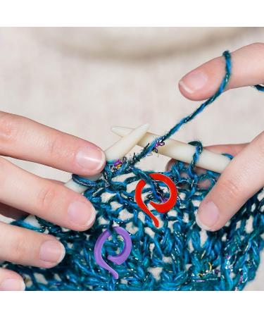 200 Colorful Knitting Crochet Markers - DIY Stitch Marker Rings for Handmade Crafts - Buy Online on GoSupps.com