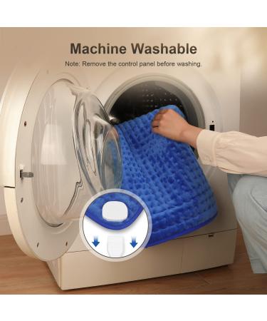 Durpeak Extra Large Heating Pad for Back Pain Relief - Moist Heat Therapy for Shoulders, Neck, Cramps & Arthritis - 17 x 33 - Sapphire Blue - Buy Online on GoSupps.com