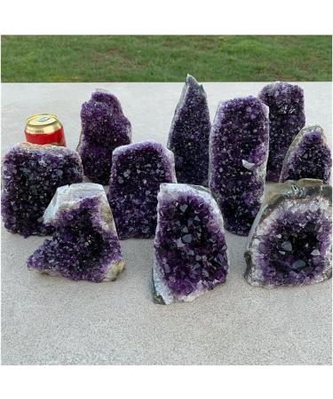 Stone Crafts HOT!!!Natural Amethyst Geode Quartz Cluster Crystal Specimen Crystal (Size : 740-800g) - Buy Online on GoSupps.com