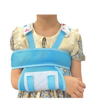 Pediatric Shoulder Immobilizer Kids Arm Sling For Elbow Wrist Injury Support Brace Children Adjustable Medical Rotator Cuff Surgery Sling For Broken  Dislocation  Sprains  Strains & Tears (Medium)