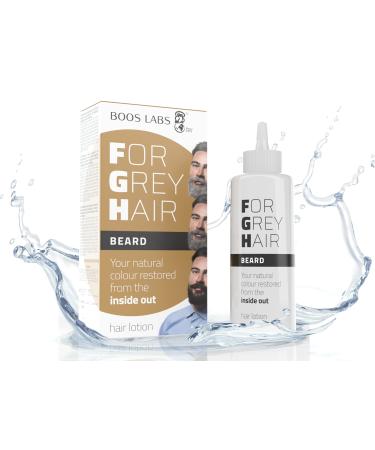 Boos Labs for Gray Hair for Beard against gray beard healthy alternative to beard beard root refreshment enzymatic hair product FGH for the beard