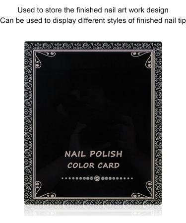 Nail Color Card Book Stable Durable Nail Art Display Book for Nail Art Works Display for Nail Salon Supplies for Professional Nail Salon - Buy Online on GoSupps.com