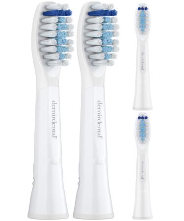 Sensitive brush heads from demirdental for Oral-B Pulsonic soft replacement brushes also for Slim One Clean Luxe 4 pieces - Buy Online on GoSupps.com