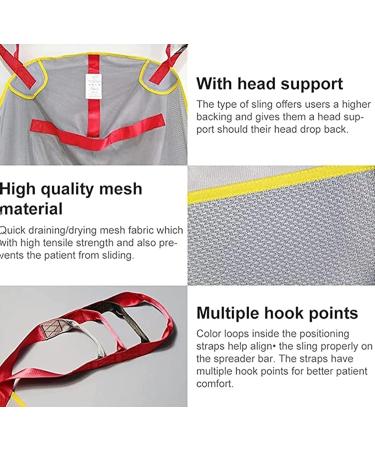 Toileting Sling Sling for Hoist Leg Lifter Reusable Full Body Sling Patient Lift for Elderly Bariatric and Disabled Home UseBathroom Transfer Hammock (Size : L) (X) - Buy Online on GoSupps.com
