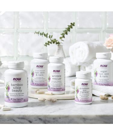 Now Foods Glutathione Skin Brightener - 30 Veg Capsules for Radiant Skin - Buy Online on GoSupps.com