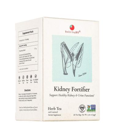 Health King Kidney Fortifier Herb Tea  Herbal Tea  Teabags 20  Kidney Strong  Urine System  Detox