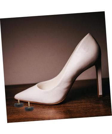 CALLARON Heart Shaped High Heel Pads - 2 Pairs of Heel Repair Tips & Caps for High Heels | Durable PVC Black Shoe Accessories - Buy Online on GoSupps.com