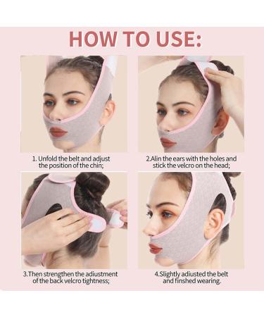 Chin Lifting Bands Double Chin Strap V Shaped Face Shaper - Lift Bandage Double Chin Eliminator Reusable Breathable Adjustable Design for Face Neck - Buy Online on GoSupps.com