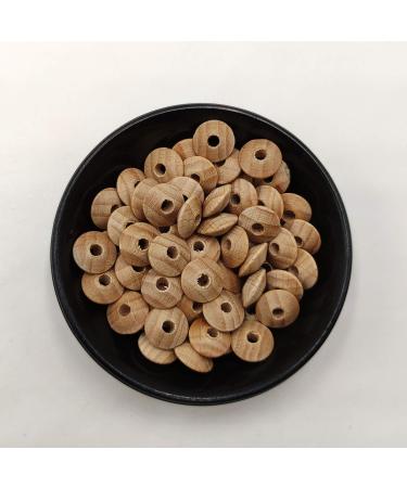 100pcs Beech Wooden Abacus Beads Unfinished DIY Handmade Mom Necklace Making Family Charm Decoration - Buy Online on GoSupps.com