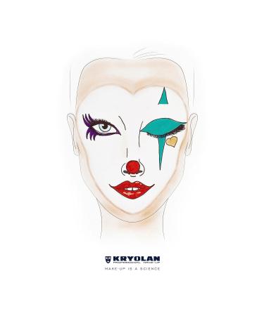 Kryolan Pintura Water Color Schminke 25ml - Vegan Washable Perfume-Free Gluten-Free Ideal for Kids & Parties - Tangerine Color for Carnival & Halloween - Buy Online on GoSupps.com