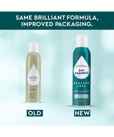 Puracy Dry Shampoo 6 Oz - Volumizing, Revitalizing, Memory Adding - Benzene Free - All Hair Colors & Types - No Residue - 99.3% Natural - Buy Online on GoSupps.com