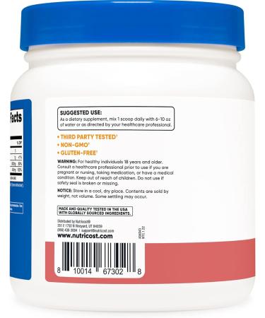 Nutricost Calcium Magnesium Powder (Raspberry Lemonade) - Bone Support, Non-GMO, Gluten-Free - 60 Servings - Buy Online on GoSupps.com