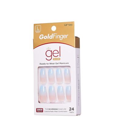 Gold Finger Full Cover Nails Gel - Ready to Wear Long Nails with Glue Included - Buy Online on GoSupps.com