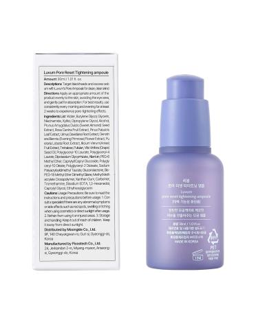 Pore Reset Ampoule | Tighten Pores & Control Sebum | Niacinamide & PHA Serum for All Skin Types | International Shipping - Buy Online on GoSupps.com