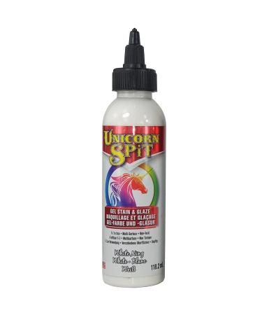 Unicorn SPiT 5770005 Gel Stain and Glaze, White Ning 4.0 FL OZ Bottle, 4