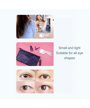 Buy USB Chargeable Heated Eyelash Curler - Long Lasting Portable Lash Curling Tool in White - International Shipping Available - Buy Online on GoSupps.com