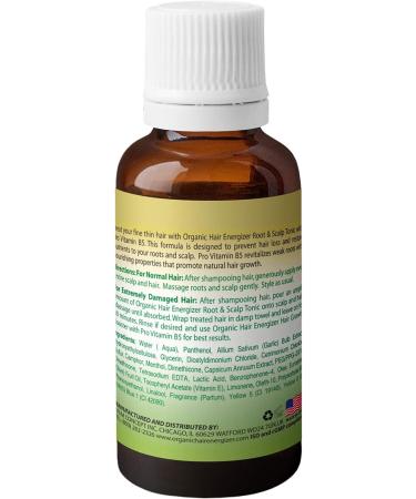 Organic Hair Energizer Hair Growth 4 Piece Set with Pro Vitamin-B5, DHT-Blockers & Ph-Balancing - Men, Women, Teens - Buy Online on GoSupps.com