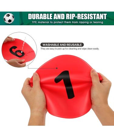 9 Numbered Spot Markers - Non-slip Poly Spots for Sports & Activities - Buy Online on GoSupps.com