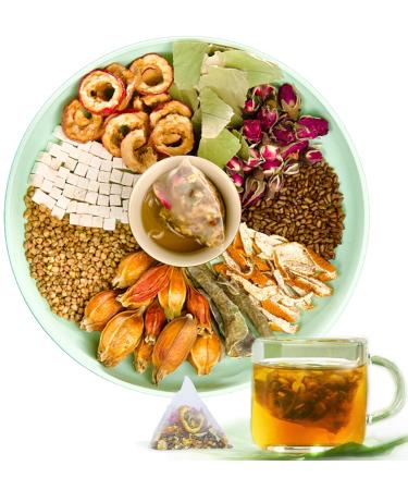 Oil Cleansing Tea(30 bags) -Liver & Kidney Detox Support with 9 Natural Herbal Formula- Oil Reducing Traditional Herb Blend for Wellness-A Blend of Winter Melon Lotus Leaf Cassia Seed Poria