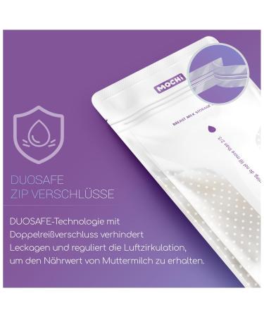 Mochi Breast Milk Storage Bags - 50 BPA-Free & Sterile Freezing Bags for Breastfeeding Moms | Durable & Leak-Proof Milk Storage Solution - Buy Online on GoSupps.com