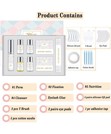 Lash Lift Kit - Eyelash Perm Kit - Lash Curling Perming Professional Lash Lifts Extensions - Lash Curler Kit Suitable for DIY at Home - Buy Online on GoSupps.com