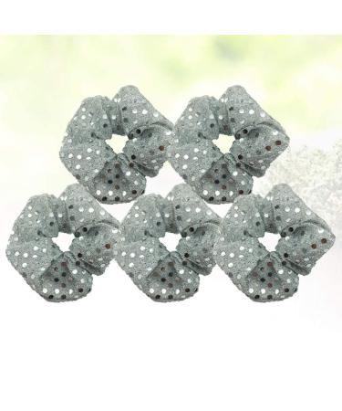 Frcolor 5pcs Christmas Hair Scrunchies - Elastic Sequin Ponytail Holders for Women & Girls | Stylish Hair Jewelry - Buy Online on GoSupps.com